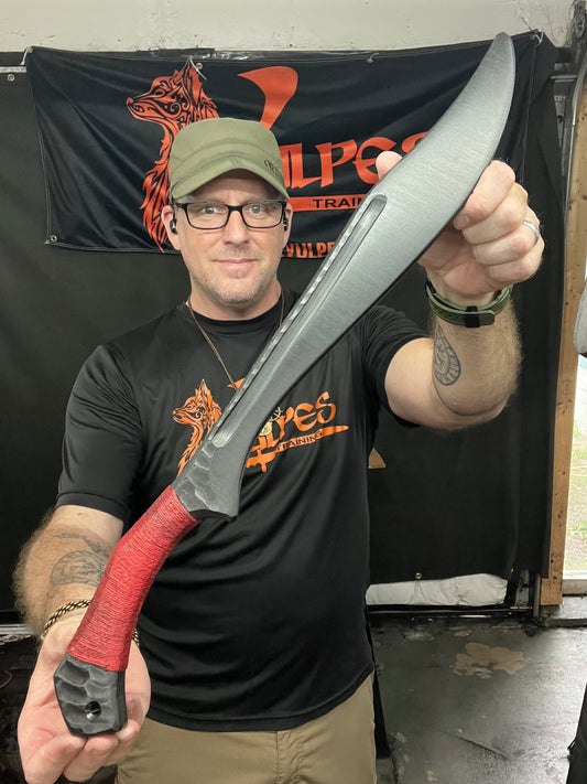 (Sale) Clip Point Waggoner Bolo Trainer (red)