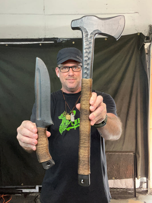 Frontiersman Hawk/Knife Trainer Combo (Hammer Hawk Edition)