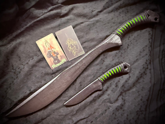 Waggoner Bolo Trainer Espada Y Daga (Green Eye Edition)  Set