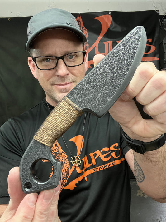 Fennec Series Ring Handle Drop Point Knife Trainer